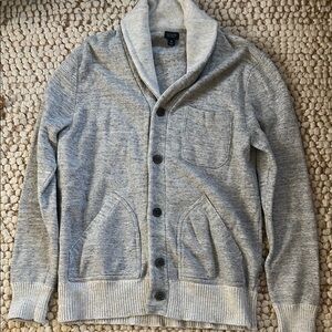 J. Crew Gray Shawl Collar Cardigan